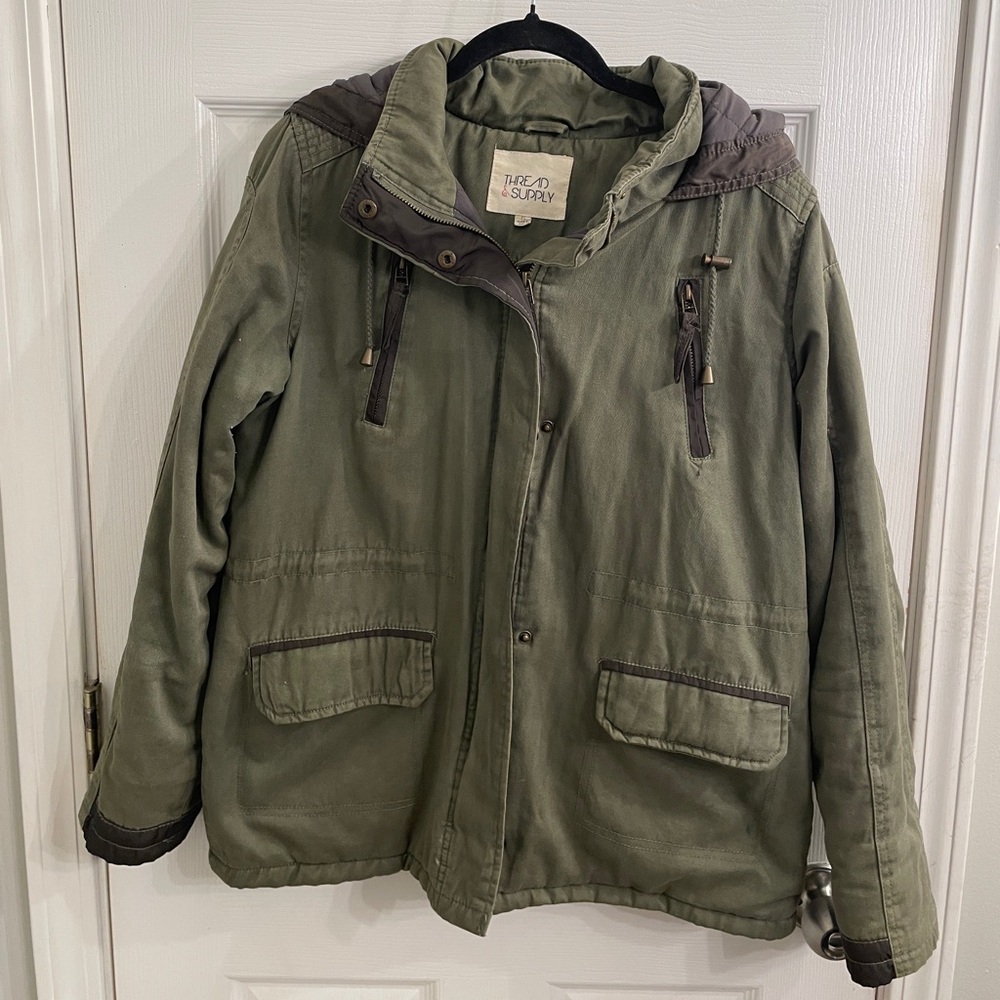 Thread & Supply Olive Green Jacket